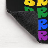 Bride Lgbt Groovy Rainbow Flag Junggeselinnen-Absc Mousepad (Ecke)