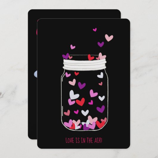 BRIDE-Liebe ist in der Party-Dusche mit Kerzenlich Einladung (Vorne/Hinten)