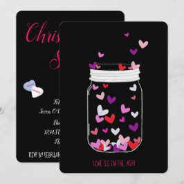 BRIDE-Liebe ist in der Party-Dusche mit Kerzenlich Einladung