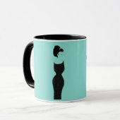 BRIDE Little Black Dress Brautparty Party Tasse (Vorderseite Links)