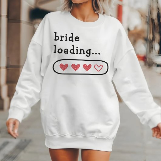 Bride Loading Red Hearts T-Shirt