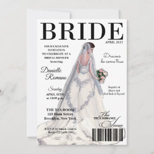 Bride Magazine Modern Bridal Shower Einladungen