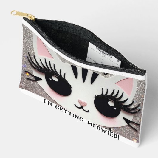 Bride Makeup Beutel, kitschig Make-up Tasche (Offen)