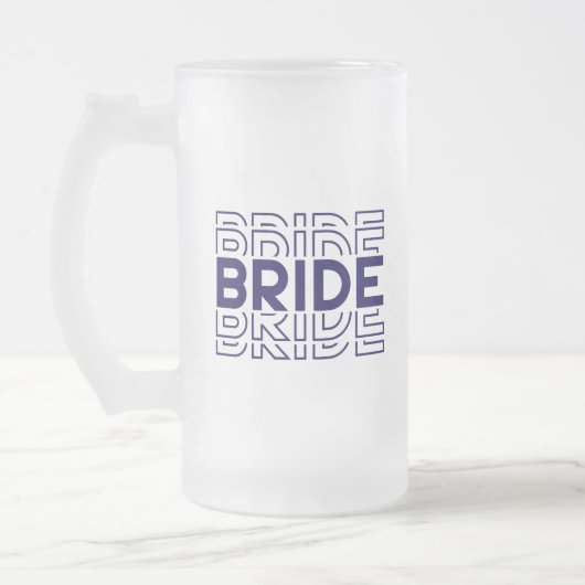 Bride Mattglas Bierglas (Links)
