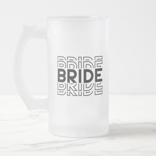 Bride Mattglas Bierglas (Links)