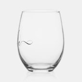 Bride Minimalistisch Weinglas Ohne Stiel (Links)