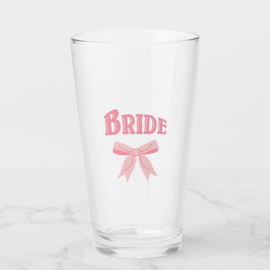 BRIDE mit Individuelle Name Glas (Vorderseite)
