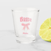 BRIDE mit Individuelle Name  Schnapsglas (Vorderseite)