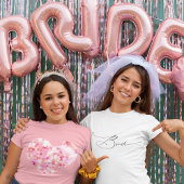 Bride Modern Elegante Script Typografy Wedding T-Shirt