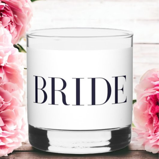 Bride Modern Personalisiert Whiskyglas
