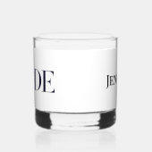 Bride Modern Personalisiert Whiskyglas (Links)