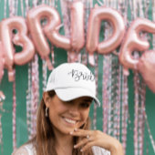 Bride Modern Script Diamond Junggeselinnen-Abschie Truckerkappe