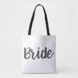 Bride Monogram Custom Wedding Tote Bag Tasche<br><div class="desc">Personalisieren Sie mit Ihrem Namen oder nicht.</div>