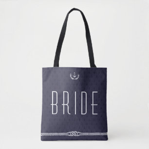 Bride Nautical Wedding Bags mit Ankern Tasche