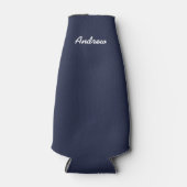 BRIDE Navy Blue Wedding Brautparty Trauzeuge Flaschenkühler (Vorderseite)