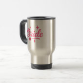 Bride Neon Pink Reisebecher (Vorderseite Links)