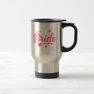 Bride Neon Pink Reisebecher