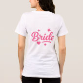 Bride Neon Pink Script Tri-Blend Shirt (Rückseite)
