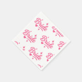 Bride Neon Pink Serviette (Ecke)