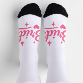 Bride Neon Pink Socken (Oben)