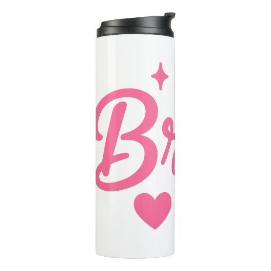 Bride Neon Pink Thermosbecher (Nach links gedreht)