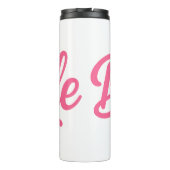 Bride Neon Pink Thermosbecher (Rückseite)