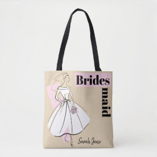 Bride neutrale Bride Neutronenmagd Name pink zurüc Tasche