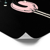 Bride - Niedlich Flamingo Bachelorette Brautparty  Poster (Ecke)