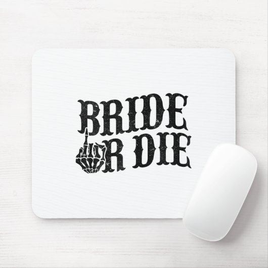 Bride oder Die Junggeselinnen-Abschied Halloween B Mousepad (Mit Mouse)