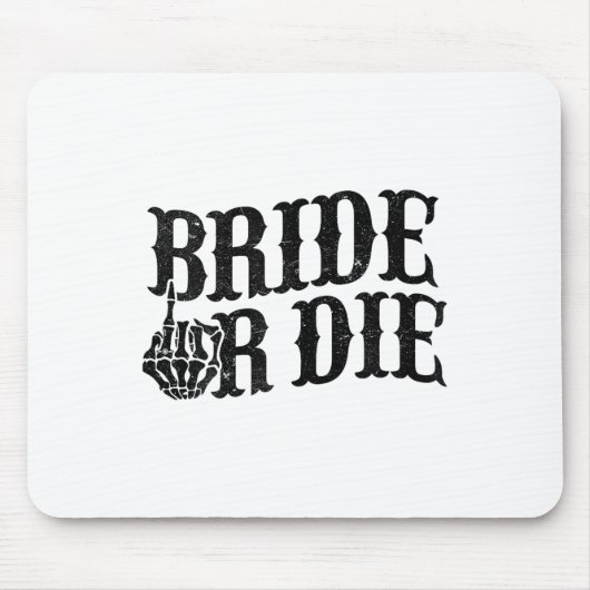 Bride oder Die Junggeselinnen-Abschied Halloween B Mousepad (Vorne)