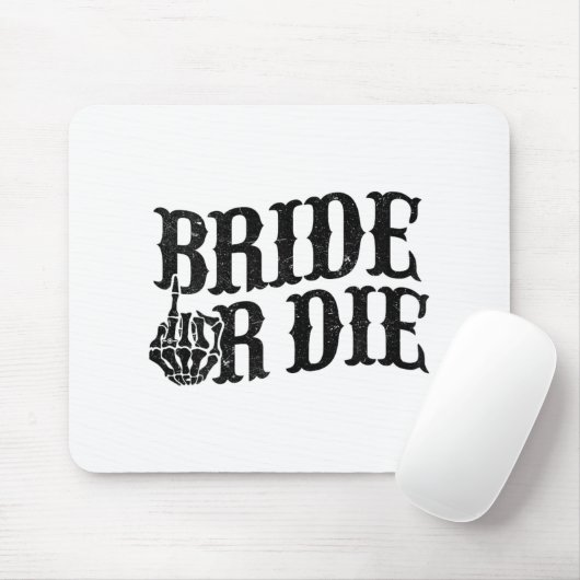 Bride oder Die Junggeselinnen-Abschied Halloween B Mousepad (Mit Mouse)
