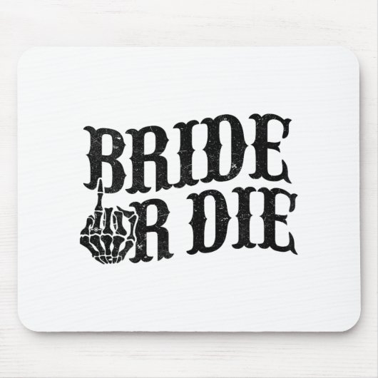 Bride oder Die Junggeselinnen-Abschied Halloween B Mousepad (Vorne)