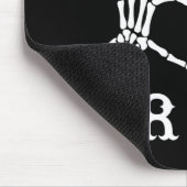 Bride oder Die Skeleton Gothic Halloween Bachelore Mousepad (Ecke)