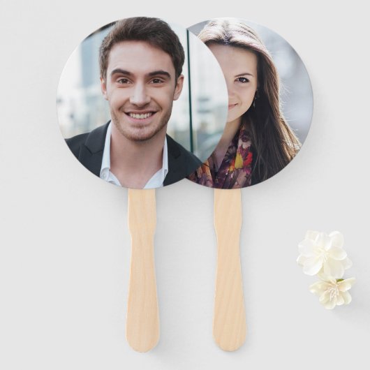 Bride oder Groom Foto Mr. Wedding Game Fächer (Vorne und Hinten)