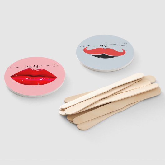 Bride oder Groom Mr. Wedding Game Hand Fan Fächer (Non-assembled)