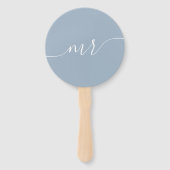 Bride oder Groom Mr. Wedding Game Hand Fan Fächer (Vorderseite)