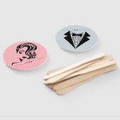 Bride oder Groom Mr. Wedding Game Hand Fan Fächer (Non-assembled)