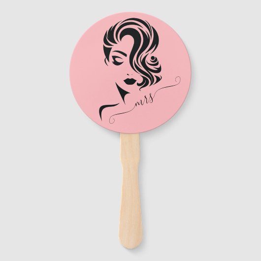 Bride oder Groom Mr. Wedding Game Hand Fan Fächer (Vorderseite)