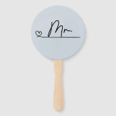 Bride oder Groom Mr. Wedding Game Hand Fan Fächer (Rückseite)