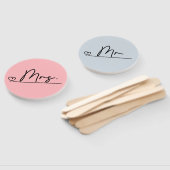 Bride oder Groom Mr. Wedding Game Hand Fan Fächer (Non-assembled)