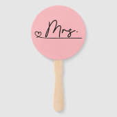 Bride oder Groom Mr. Wedding Game Hand Fan Fächer (Vorderseite)