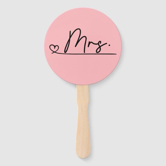 Bride oder Groom Mr. Wedding Game Hand Fan Fächer (Vorderseite)
