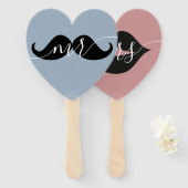 Bride oder Groom Mr. Wedding Game Hand Fan Fächer (Vorne und Hinten)