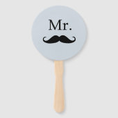 Bride oder Groom Mr. Wedding Game Hand Fan Fächer (Rückseite)