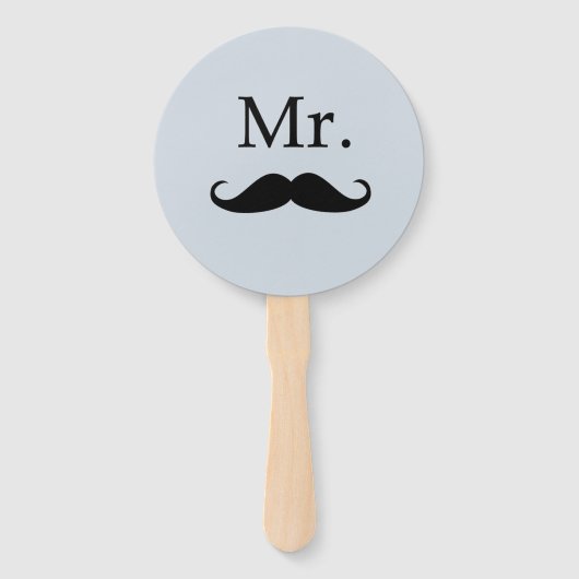 Bride oder Groom Mr. Wedding Game Hand Fan Fächer (Rückseite)