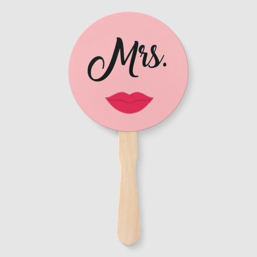 Bride oder Groom Mr. Wedding Game Hand Fan Fächer (Vorderseite)