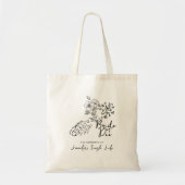 Bride or Die Floral Heart Bachelorette Party Tragetasche (Vorne)