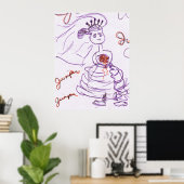 Bride Original Sketch Poster (Heimbüro)