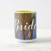 Bride Palm Trees Hochzeiten Tasse (Mittel)