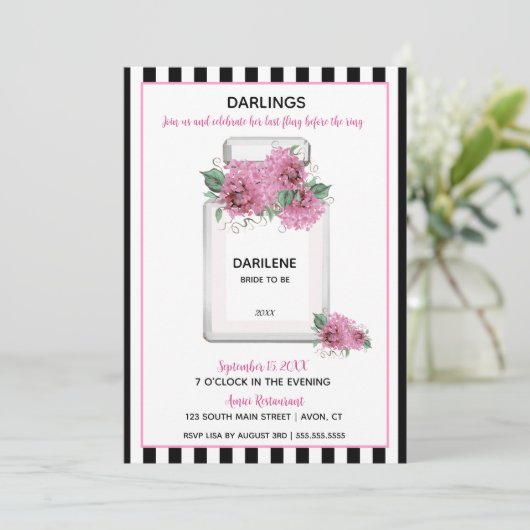 BRIDE Parisian Brautparty Party (Stehend Vorderseite)